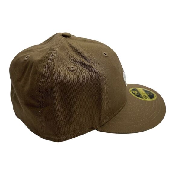 New Era 59Fifty Los Angeles Dodgers Hat Cap Size 7 7/8 Khaki Tan Low Profile MLB - Picture 6 of 8